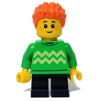 Boy, Green Sweater, Orange Hair