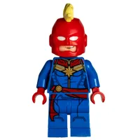Captain Marvel, Red Helmet with Mohawk