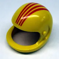 Technic Figure Helmet with Four Red Lines Print [8457]