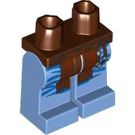 Hips and Medium Blue Legs with Dark Azure Markings, Reddish Brown Loincloth print