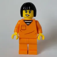 Criminal, Orange Suit, Black Hair