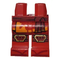 Hips and Red Legs with Dark Red Sash, Knee Caps, Robe Ends, Orange Trim print