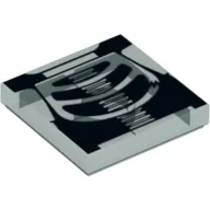 Tile 2 x 2 with Black Chest X-Ray Print