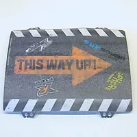 Ramp, White Curbs and Orange Arrow with 'THIS WAY UP!' Print