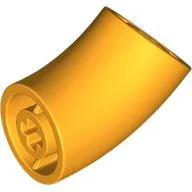 Brick Round 2 x 2 D. Tube with 45° Elbow and Axle Holes (Crossholes) at Each End [SHORT]