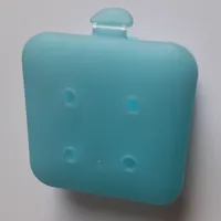 Clikits Container Box, Square with 2 x 2 Holes Arrangement - Hinged