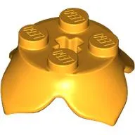 Plant, Leaves, Round 2 x 2 x 2/3 with + Axle Hole and 4 Leaf Extensions