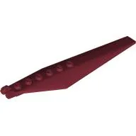 Hinge Plate 1 x 12 Locking 7 Teeth with Angled Side Extensions and Tapered Ends