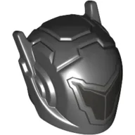Helmet with Antennae and Silver Visor Print