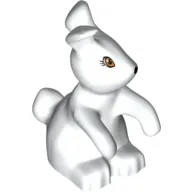 Animal, Rabbit, Standing with Eyes and Nose Print