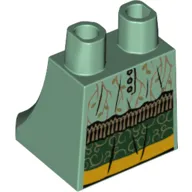 Hips and Legs Under Dress/Robe with Tassels and Dark Yellow Bottom Print (Sybill Trelawney)