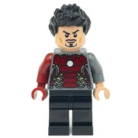 Tony Stark Transforming into Iron Man, Dark Bluish Grey Torso