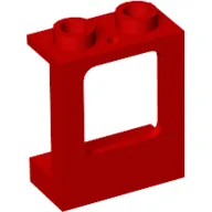 Window 1 x 2 x 2 Plane, Hollow Studs, Single Hole Top and Bottom for Glass