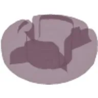 Clikits Icon, Round 2 x 2 Small with Hole [Polished]