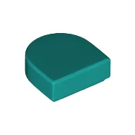 Tile Round 1 x 1 Half Circle