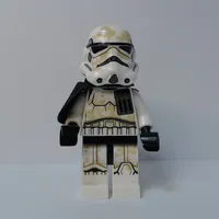 Sandtrooper, Black Pauldron, Neck Bracket with Single Stud