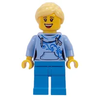 Bright Light Blue Torso, Dark Azure Legs, Bright Light Yellow Hair