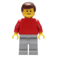 Man - Red Torso, Light Grey Legs