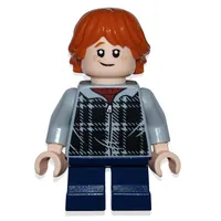 Ron Weasley, Light Bluish Gray Plaid Jacket with Zipper, Short Legs