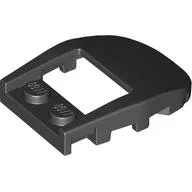 Wedge Curved 4 x 3 Recessed Back with Opening, Two Studs [Plain]