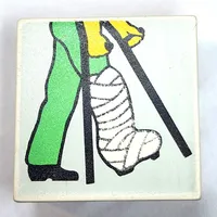 Duplo Tile 2 x 2 x 1 with Mosaic, Community 13 print - 9221-1