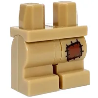 Hips and Dark Tan Medium Legs with Reddish Brown Patch print