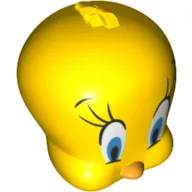 Minifig Head Special, Tweety Print