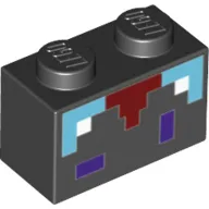 Brick 1 x 2 with Pixelated Enchantment Table Print