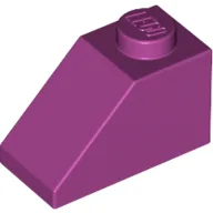 Brick Sloped 45° 2 x 1 with Bottom Pin