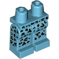 Hips and Medium Azure Legs with Black and Gold Leopard Print