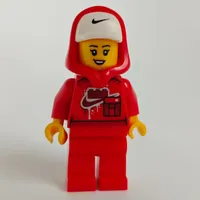 Red Nike Outfit, Hood with Cap