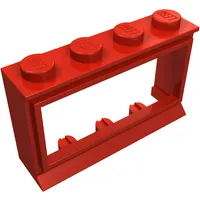 Window 1 x 4 x 2 Classic with Solid Studs, No Glass