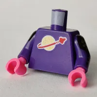 Torso, Classic Space Logo, Gold Lapels print, Dark Purple Arms, Dark Pink Hands [Plain]