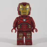Iron Man Mark 43 Armor, Visor Printed on Helmet, Plain Trans-Clear Head