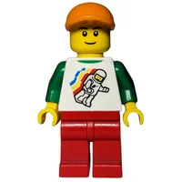 White Torso, Red Legs, Orange Cap