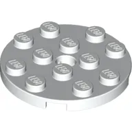 Plate Round 4 x 4 with Pin Hole