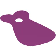 Neckwear Cape, Rounded, 2 Round Collars in Front [Shiny Spongy Stretchable Fabric]