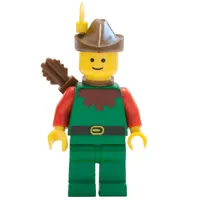 Forestman Archer (Forestmen) - Red, Brown Hat, Yellow Plume