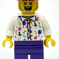 White Torso, Dark Purple Legs, Dark Pink Cap