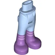 Minidoll Hips and Trousers with Back Pockets with Lavender Shoes, White Laces