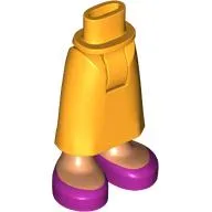 Minidoll Hips and Skirt with Nougat Ankles, Magenta Shoes print