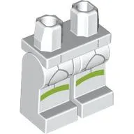 Hips and White Legs with Light Bluish Grey Lines, Lime Knees print