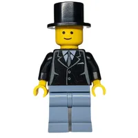 Groom, Black Torso, Sand Blue Legs