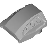 Slope Curved 2 x 2 No Studs - 3 Recessed Side Ports