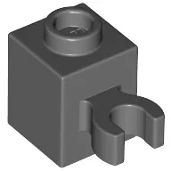 Brick Special 1 x 1 with Clip Vertical [Open O Clip, Hollow Stud]