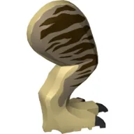 Animal Body Part, Dinosaur, Tyrannosaurus Rex Leg, Right, with Pin, Dark Tan Field, Dark Brown Markings Print