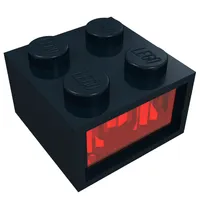 Light Brick 2 x 2 Type 2 12V with Red Diffusor