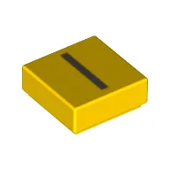 Tile 1 x 1 with letter Capital I Print