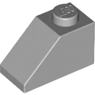 Brick Sloped 45° 2 x 1 with Bottom Pin