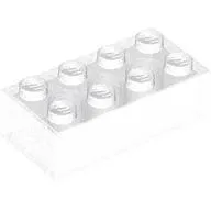 Brick 2 x 4 without Cross Supports, Modern